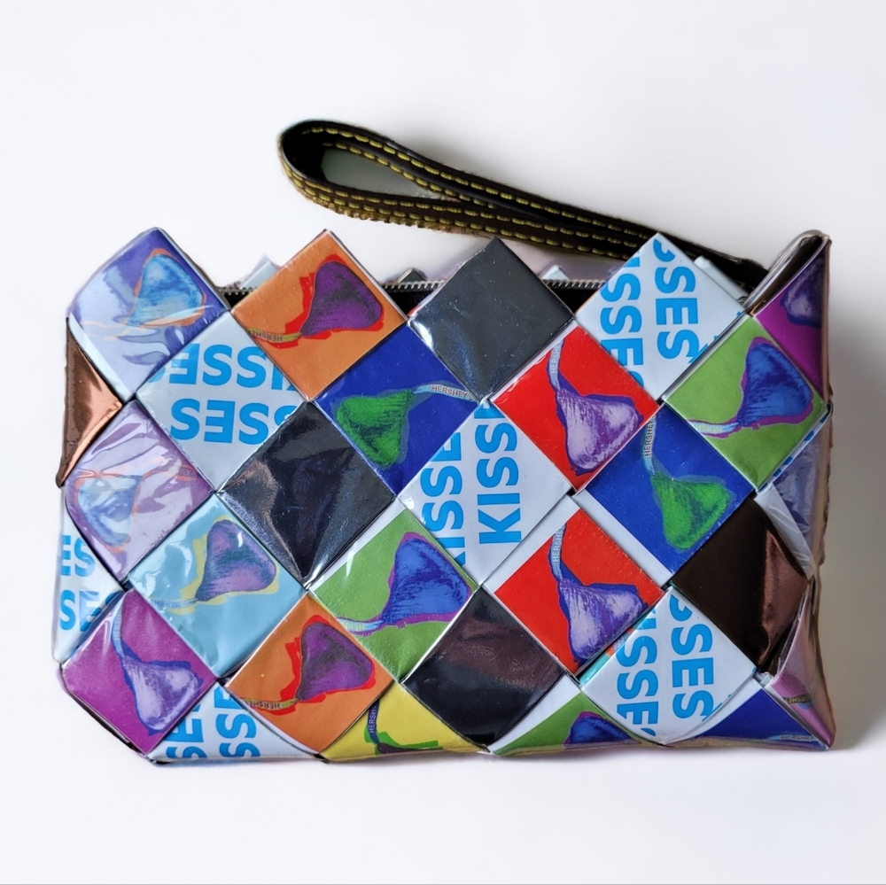 Nahui Ollin Candy Wrapper Clutch Purse